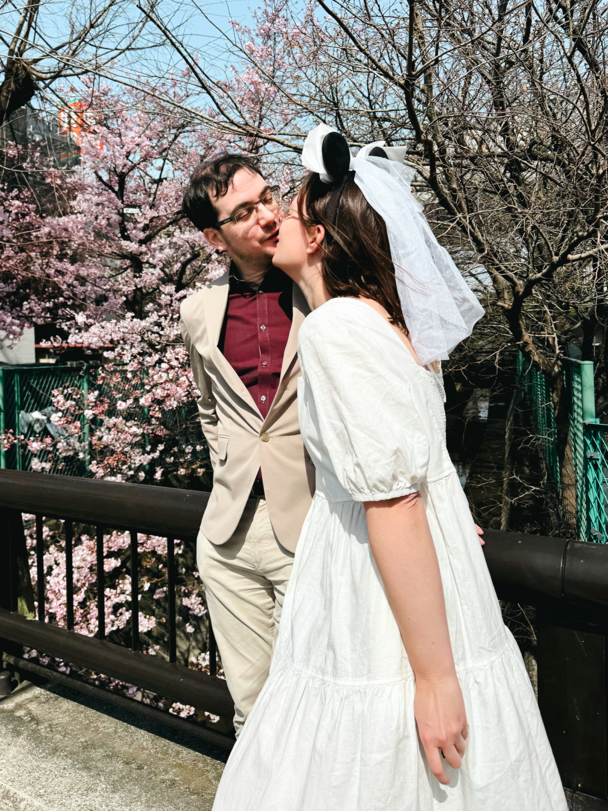 Bianca Toeps and husband on their wedding day